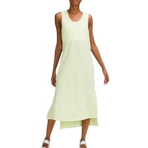 Lululemon All Yours Sporty Athleisure Tank Maxi Dress Size 10 Crispin Green